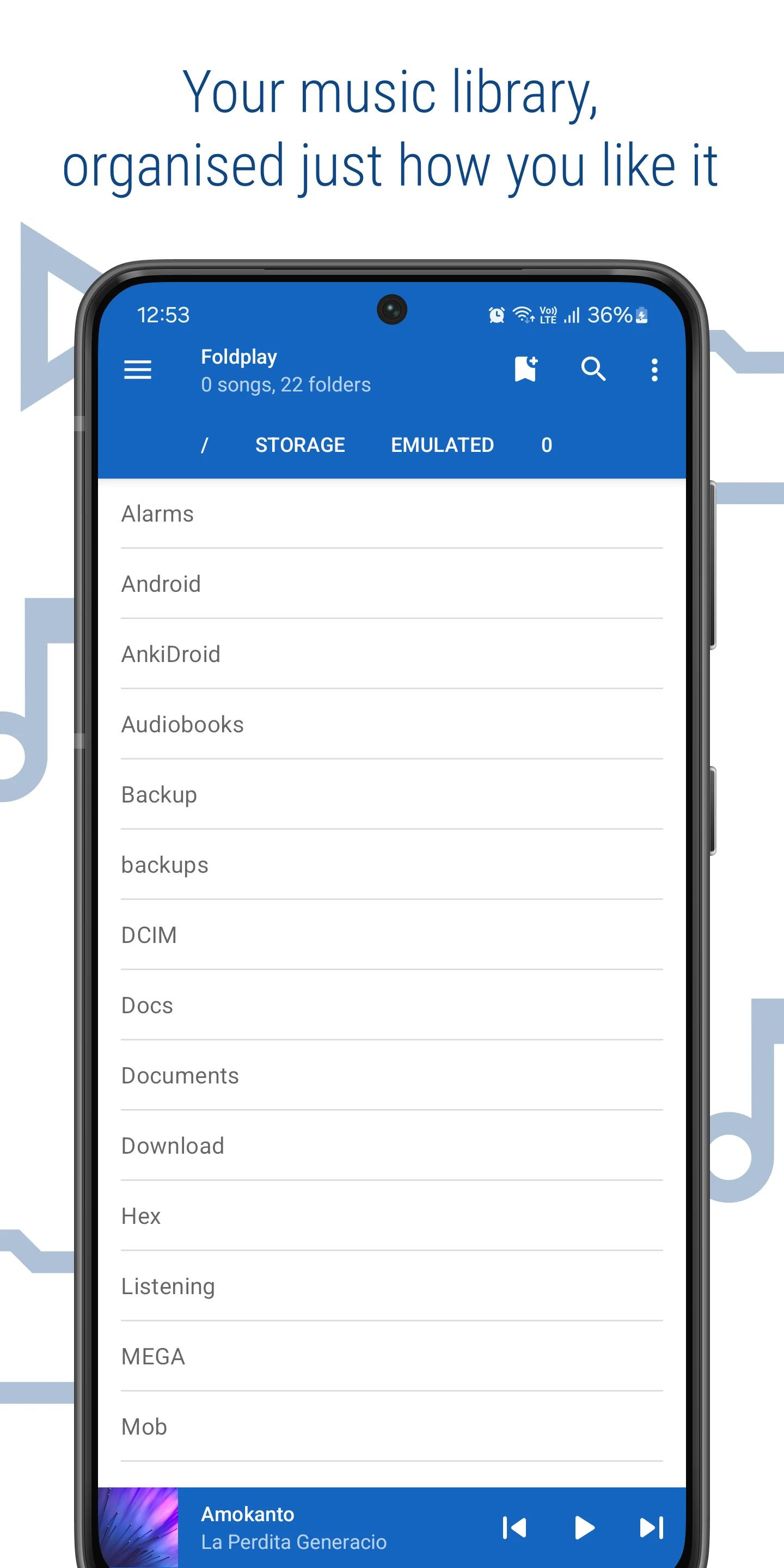 Foldplay: Folder Music Player screenshot